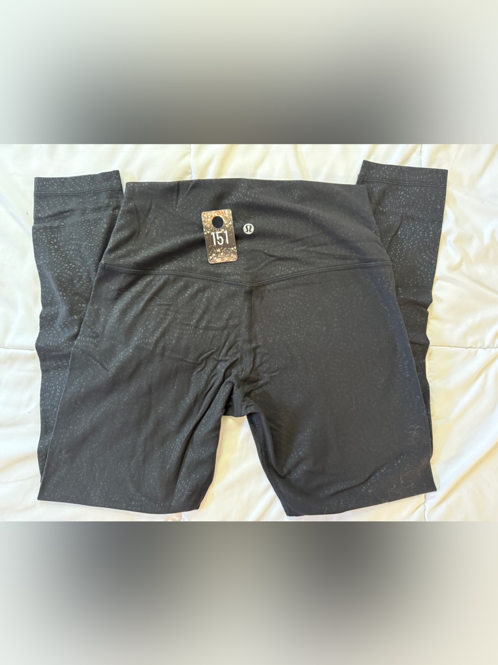 151 Lululemon Align Pant II 25 Filigree Emboss Black
